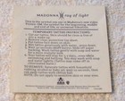 Madonna Promo Temporary Tattoo Ray Of Light Era Symbol From  frozen  Video 1998