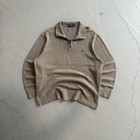 Polo Ralph Lauren 1 4 Zip Mock Neck Cotton Knit Sweater  Beige Xl