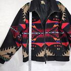 Vintage Pendleton High Grade Western Wear Southwestern Bomber Jacket Size Large