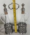 Vintage Cosi Tabellini Pewter Cruet Oil And Vinegar Set