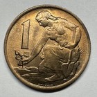 1962 Czechoslovakia 1 Koruna - Coin  d-084