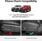2018-2025 Jeep Wrangler 2020-2025 Gladiator Front Under Seat Storage Box Tray