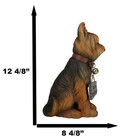 Yorkie Dog Garden Statue 12 5 h Yorkshire Terrier Welcome Figurine Jingle Collar