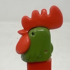 Vintage Pez No Feet Ultra Rare Green Head Rooster With Red Stem Austria