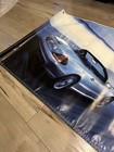 Vintage Alpine Vinyl Banner 72   x32 5    Blue Mercedes Benz Amg Graphic Sign