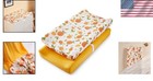Ultra Soft Jersey Knit Baby Changing Pad Covers - 2 Pack In Orange Delight