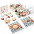 Wooden Play Cooking Set   Kids Coffee Maker Playset  Pretend Play Kitchen App   