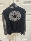 Star Wars Rebel Alliance   Galactic Empire Black gray Varsity Jacket Button-up S