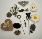 Vintage Antique Victorian Art Deco Buckles Dress Clips Wear Repair Jewelry Lot