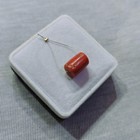 Natural Red Coral Cylinder Bead 8 5mm Large Tube Bead Jewelry Making