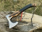 Hand Forged Carbon Steel Hatchet Viking Axe Battle Ready Throwing Axe  sheath