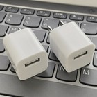 2x White 1a Usb Power Adapter Ac Home Wall Charger Us Plug For Iphone 5 6 7 8 X