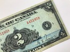 1935 Bank Of Canada 2 Dollars Queen Mary Osborne Towers A Series Banknote Bb937