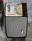 Vintage Global Gr-900 Black 9 Transistor Radio - Fully Working W  Leather Case