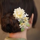 U-shape Flower Hairpin For Women Exquisite Elegant Floral Metal Hair Stick Girls