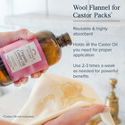 Wool Flannel For Castor Oil Pack  Reusable   Highly Absorbent  Creates A Soothin
