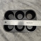 Lodge Cast Iron 6 Cup Muffin Pan Baking Tray 5p2 Black Bakeware