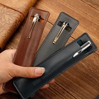 Pu Leather Pen Pencil Pouch  Single Fountain Pen Holder Case Makeup Bag School 