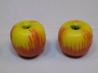 Fake Fruit Yellow Apples Display Glaze Wax  Artificial Realistic Set Lot Grapes