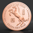 5 Oz Year Of The Horse Copper Round  999 Fine Copper Bullion 1 Avdp Ounce