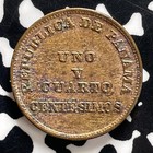 1940 Panama 1-1 4 Centesimos Lot c3354 Cleaned
