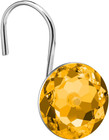 Acrylic Fashion Decorative Home Rolling Shower Curtain Hooks Rhinestones Bathroo