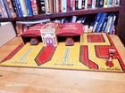 Very Nice Vintage 1930 s Marx Tin Litho General Alarm Fire House W vehicles