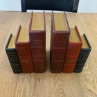 Vtg Set Of 4 Decorative Bookends Faux Books Oliver Twist Sea Wolf Fairy Tales