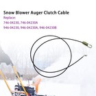 Rinlius Auger Cable 946-04230b For Cub Cadet  Yard Machine  Troy-bilt  Black