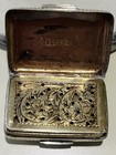 Victorian Sterling Silver Vinaigrette Birmingham 1866 Francis Clark Floral 1 25   