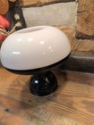 Vintage Ufo Mid Century Mushroom Lamp Black White 1960s 1970s