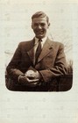 Vintage Photo 1940s Young Man Suit Portrait Smiling Handsome