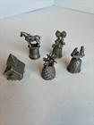 18 Pewter metal Thimble Lot Souvenir Travel Spoontiques Precious Moments Etc