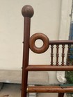 Antique Victorian Bent Wood Stick   Ball Oak Easel Painting Display Stand 60 