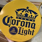 13    Corona Light Yellow Round Serving Tray  the Light Cerveza  Breweriana