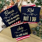 Personalised Family Christmas Pyjamas Add Own Text Adult Kids Baby Sleepwear Pjs