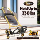 Upgraded Stair Climbing Cart  330lbs Heavy Duty Folding Hand Truck Dolly