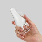 Wearable Glass Thick Anal Butt Plug Probe With Anchored Base Anal Sex Toys