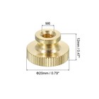 Knurled Thumb Nuts  3pcs M6 Brass Nut High Head Through Hole For 3d Printer Part
