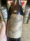 Birch Beer Bottle Paper Label Wellsville Ny Old Early Vintage Bottle