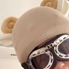 Ski Helmet Cover Knitted Beanie Stretch Outdoor Snowboarding Skiing Cartoon