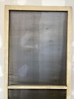 Tall Wood Vintage Screen Door Antique White Patina Paint 87 5    X 36 25    X 1    