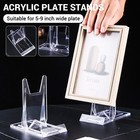 5-9 Inch Acrylic Plate Stands For Display Stand Holders Picture Plate Holders Us