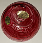 Ocean Beaches Glassblowing Signed Pink Swirl Art Glass Float Seal Rock Oregon