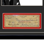 Walt Disney Reproduction Signed Cancelled Check  Framed Display