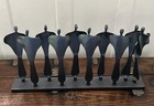Rare And Fantastic Boris Kramer Forged Steel Signed Menorah
