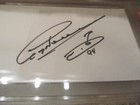 Greg Norman Shark Autographed Signed 3x5 Index Card Psa dna