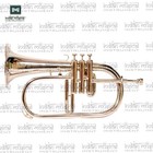 3 Valve Bb Flugelhorn  Brass Finish Mouthpiece   Case 