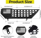 Metal Front Door Pocket Storage Box For Jeep Wrangler Jl Jlu 4xe 2018-2024
