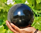 Large 150mm Black Tourmaline Quartz Crystal Healing Energy Stone Sphere Globe